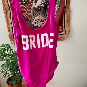 BRIDE Hot Pink One-Piece Swimsuit